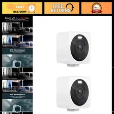 1080p Wi-Fi Smart Home Security Camera, Waterproof Indoor/Outdoor, Color Night V