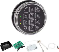 Electronic Safe Lock Replacement Digital Keypad Solenoid Mechanism Reset Keys