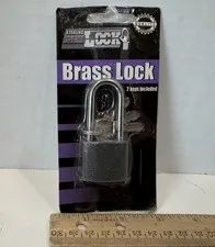 Sterling  ProLock Small Brass Lock Small  1.5" Long Shackle,  New