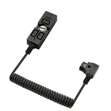 D Tap Male To 3 Port Female Splitter Power Hub With USB Output & 1/4 Inch Mount
