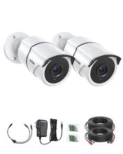 2 Pack 1080P Home Cameras with Audio Recording,Built-in Microphone,1920TVL 2....