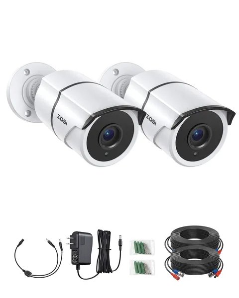 2 Pack 1080P Home Cameras with Audio Recording,Built-in Microphone,1920TVL 2....