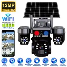 Camaras De Seguridad Para Exterior 4K WIFI Inalambrica Con Vision Nocturna Video