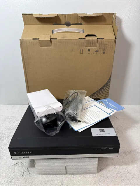 Amcrest 8CH DVR Security 8MP Camera System AMDVTENL8 1TB HDD No Manual