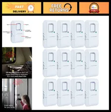 12 Pack Window & Door Alarms - Wireless Security System, Easy DIY Installation,