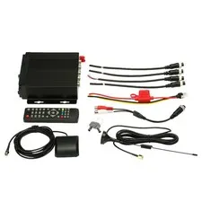 4CH Realtime Car Mobile DVR Video Recorder 3G Wireless GPS/BD G-Sensor 12V 720P