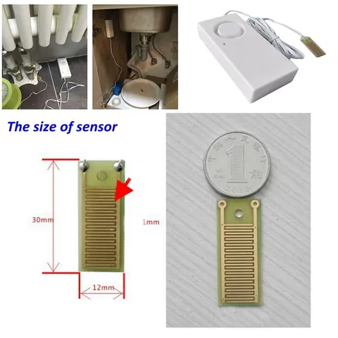 120db Water Leak Alarm Flood Level Overflow Detector Sensor Home Security Alert