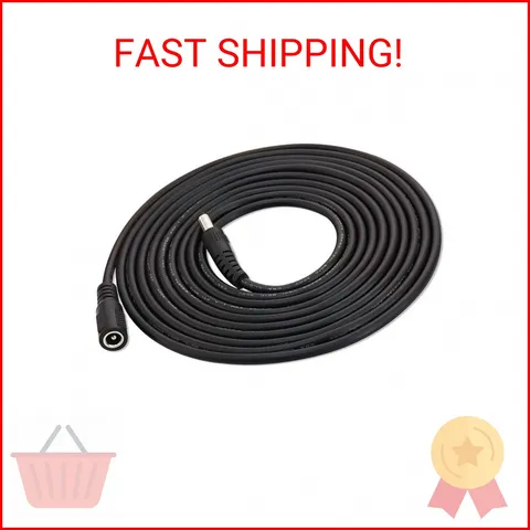 Extension Power Cable for Starlink mini, 10Ft Female to Male DC 5.5mm x 2.1mm Ex