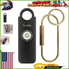 Portable Women's Safety Alarm - 130dB Loud with Flashing Strobe Light Included