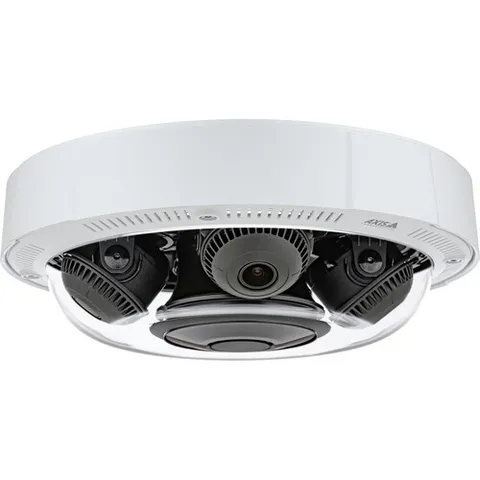 USED  AXIS P3717-PLE 8MP 4-Sensor Outdoor IP Dome Camera PoE+ IR w/ Mount Bracke