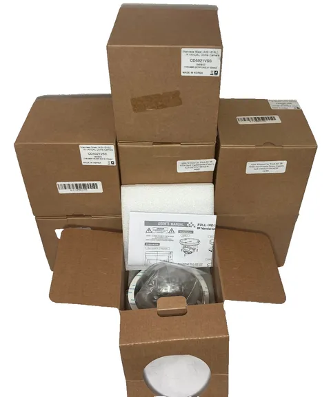 Lot of 8 Alibi Witness Medical/Food IR WDR 1080p Steel Dome Camera CD5021VSS NEW