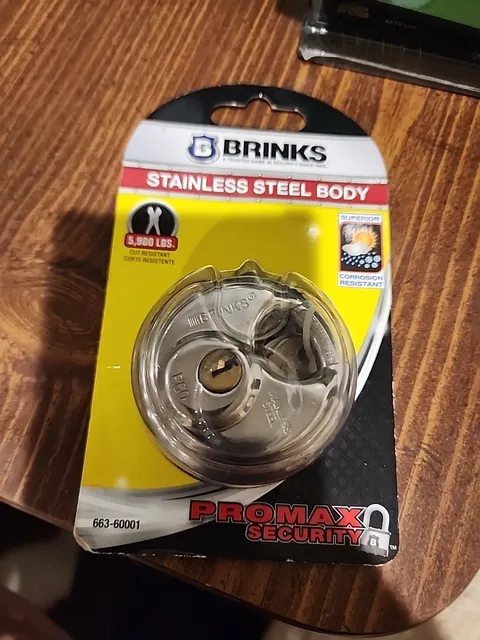 Padlock Brinks Promax Security Stainless Steel NEW 663-70001