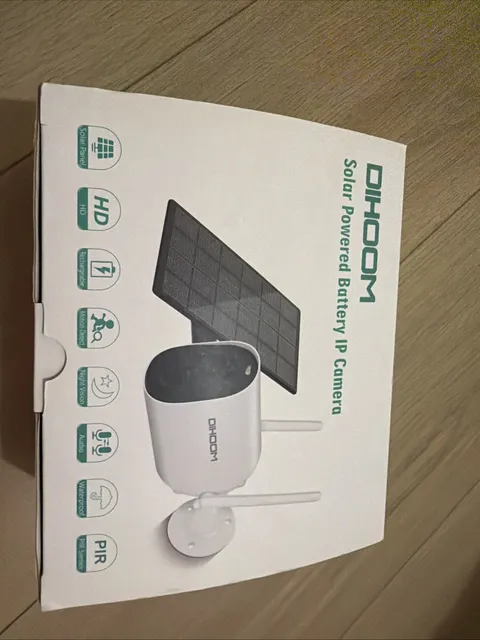 Dihoom Solar Powered Wireless Outdoor Security Camera – Battery Wi-Fi, Motion Al