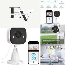 Stylish 2K Bullet Security Camera with Human Detection & Two-Way Audio Feature