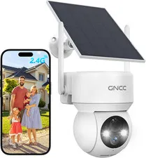 Solar Security Cameras Wireless Outdoor 2.4G Wifi, Sd/Cloud Storage