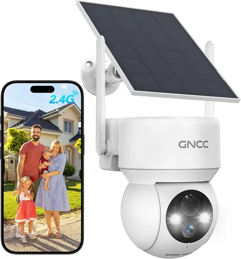 Solar Security Cameras Wireless Outdoor 2.4G Wifi, Sd/Cloud Storage