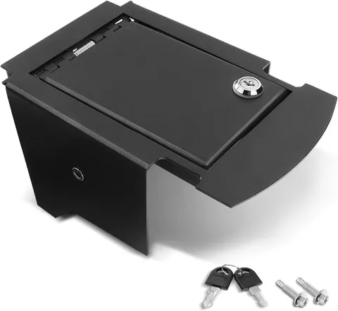2015-2019 Ford Edge Center Console Safe Box with 2 Keys–Compatible Replacement