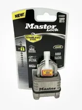 MasterLock Stainless Steel Outdoor Combination Lock Resettable 174SSD