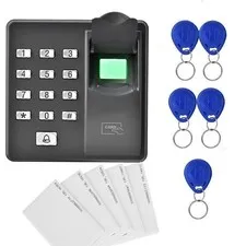 ZKTeco Fingerprint Lock Biometric Door Access Control RFID Card Reader w Keyfobs