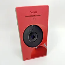 Google Nest Cam Indoor 2K Wired (3rd Gen) Security Camera, Red *NEW*