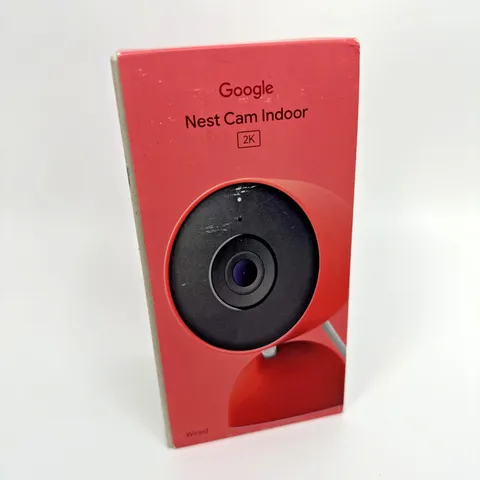 Google Nest Cam Indoor 2K Wired (3rd Gen) Security Camera, Red *NEW*