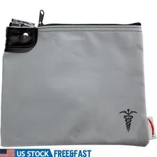 Heavy Duty Secure Medication Storage Lock Bag W/ Tamper Evident Design New