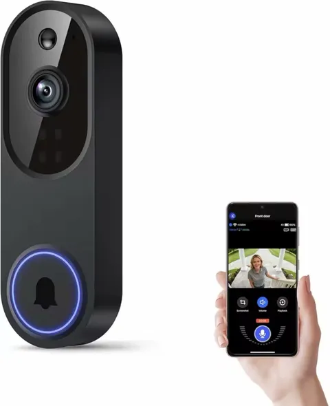 1080P WiFi Video Doorbell Camera Two Way Audio Night Vision AI Motion Detection