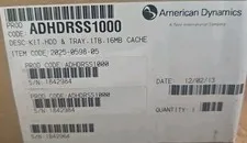 American Dynamics ADHDRSS1000 1TB HDD & Tray Kit DVR NVR 16MB Cache