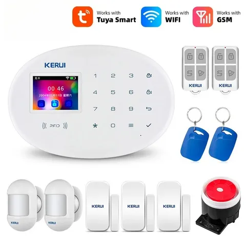 Tuya WIFI GSM Alarm System Security Buglar RFID Wireless Motion Sensor Detector