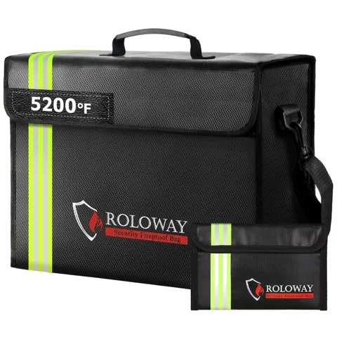 Fireproof Document Bag for Cash Safe - 5200℉ Heat Insulation