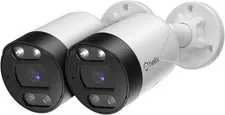 Helix 2PK 5MP PoE Security Cameras Outdoor IP Bullet Human Detection Audio