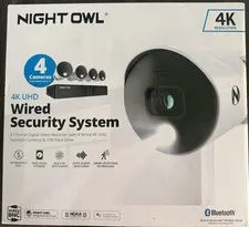 Night Owl UHD 1TB HDD 8 Channel 4K Bluetooth Camera System White WM-BTD881-4LSA