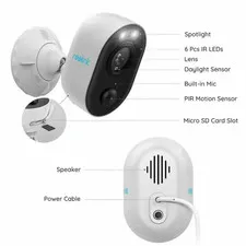 Reolink Spotlight WiFi LED Security Camera 1080p Outdoor Speaker New