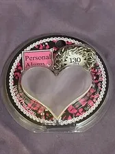 Personal Alarm Protection Emergency Silver Heart Shape Safe Sound Keychain 130dB