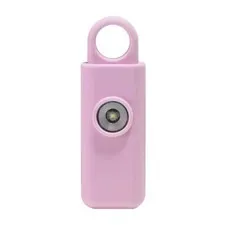 Personal Panic Alarm 130dB and Strobe PINK Security Safety Loud Keychain Panic