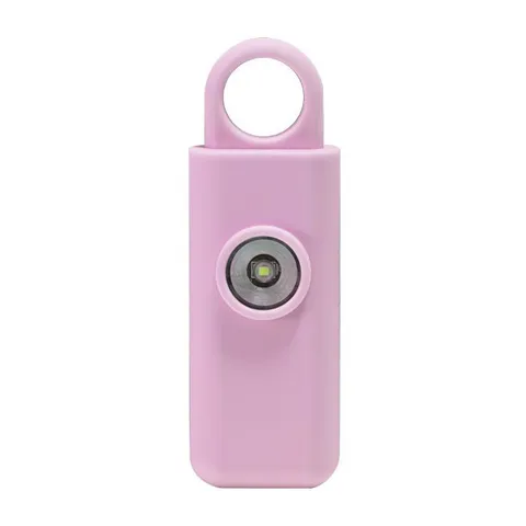 Personal Panic Alarm 130dB and Strobe PINK Security Safety Loud Keychain Panic