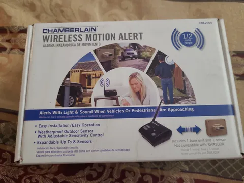 NEW Chamberlain CWA2000 Outdoor Wireless Motion Alert Sensor