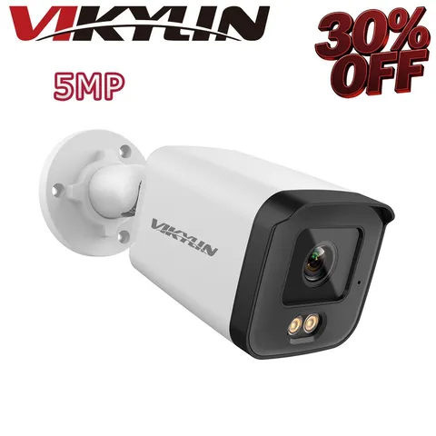NEW VIKYLIN CCTV Night Version IR 5MP Ethernet Port POE Camera MIC Onvif Outdoor