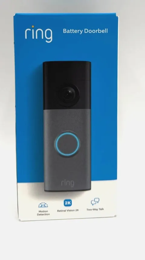 Ring - Battery Doorbell (Newest Model) Retinal 2K with Wide-Angle Video
