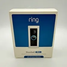 Ring Doorbell PRO 2 Satin Nickel Hardwired 3D Motion HD Video Night Vision NEW