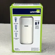 NEW! Leviton DOS02-LW White Universal Occupancy Motion Sensor Light Switch NIB!