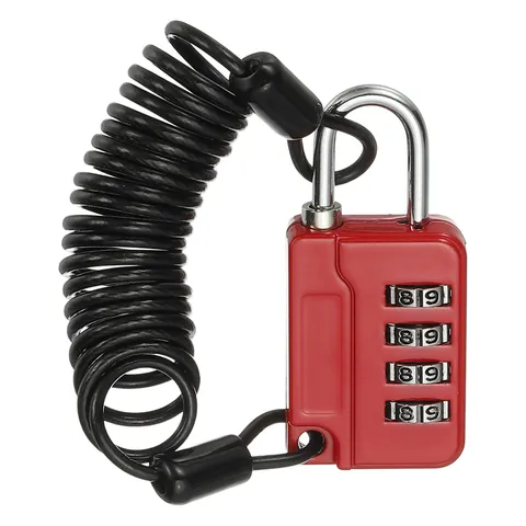 1 Pcs Combination Lock 4 Digit Locker Locks for Luggage Gym File Cabinet Peach