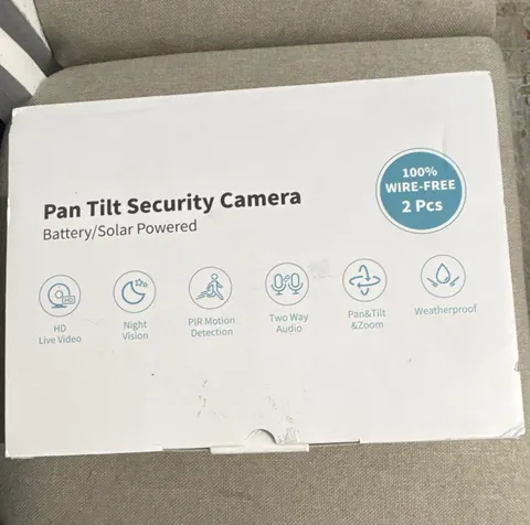 2-Pack CG6 Pan/Tilt Wire-Free Wi-Fi HD Cameras Night Vision PIR 2-Way Alexa