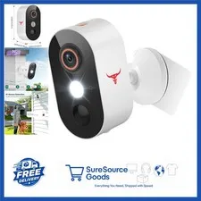 1080p Wireless Camera for Home Security with Night Vision, 2-Way Talk, Battery