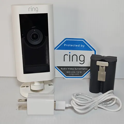 Ring Stick Up Cam Pro Battery 5E72E9 In/Outdoor Security Camera with 3D Motion