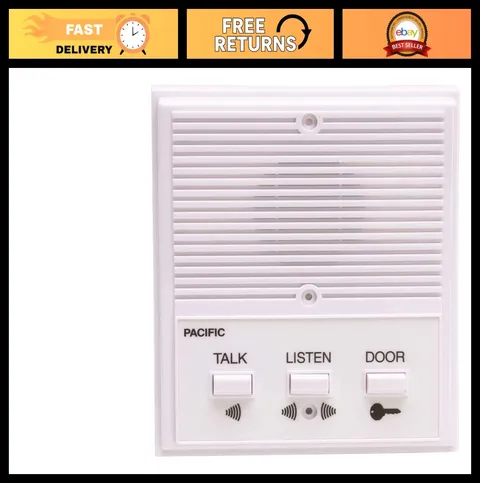 4-Wire Single Entrance Intercom System, Easy Install, Home Security Communicatio