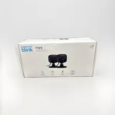 Blink Mini 2 Pack 1080p WiFi Security Camera Motion Detect Night Vision - Black