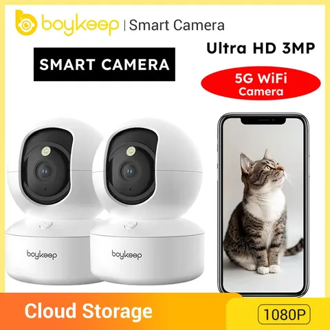 2PCS Upgrade Camera Pet & Baby Surveillance Motion Capture 5G/2.4Ghz, View Remot