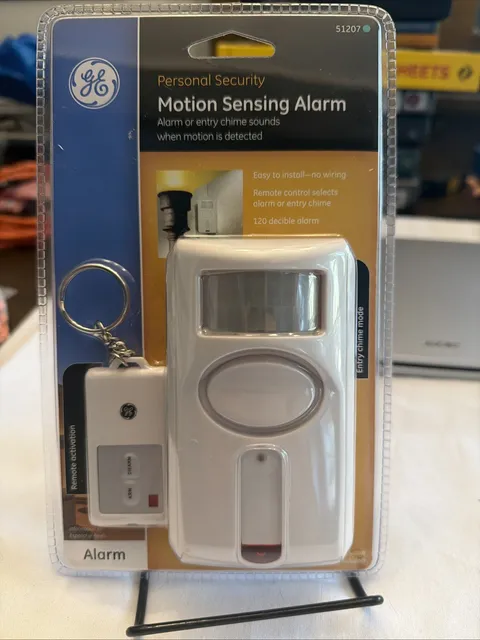 GE Personal Security Motion Sensing 120 dB Alarm / Entry Chime w/ Remote 51207