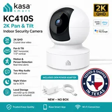 Kasa KC410S 2K Pan Tilt Indoor Security Camera New OEM Power Adapter No Box